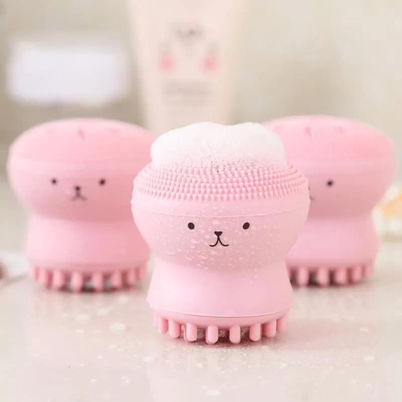 Silicone Face Cleansing Brush Facial Deep Pore Skin Care Scrub Cleanser Tool New Mini Beauty Soft Deep Cleaning Exfoliator Tool
