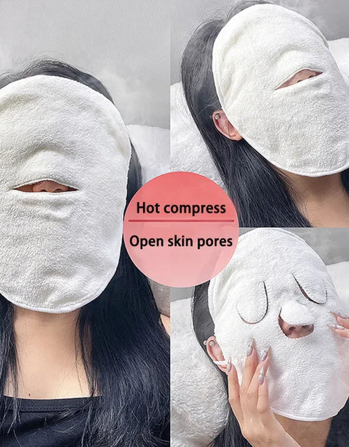 Load image into Gallery viewer, Skin Care Mask Cotton Hot Compress Towel Wet Compress Steamed Face Towel Opens Skin Pore Clean Hot Compress
