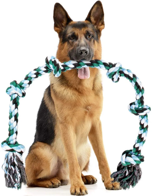 Load image into Gallery viewer, ATUBAN Giant Dog Rope Toy for Extra Large Dogs-Indestructible Dog Toy for Aggressive Chewers and Large Breeds 42IN Long 6 Knot

